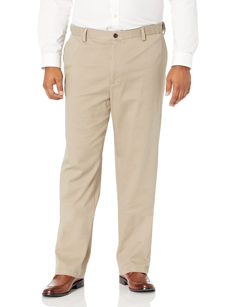 Dockers Men's Classic Fit Easy Khaki Pants (Standard and Big & Tall), Timberwolf, 46W x 29L - Image 1